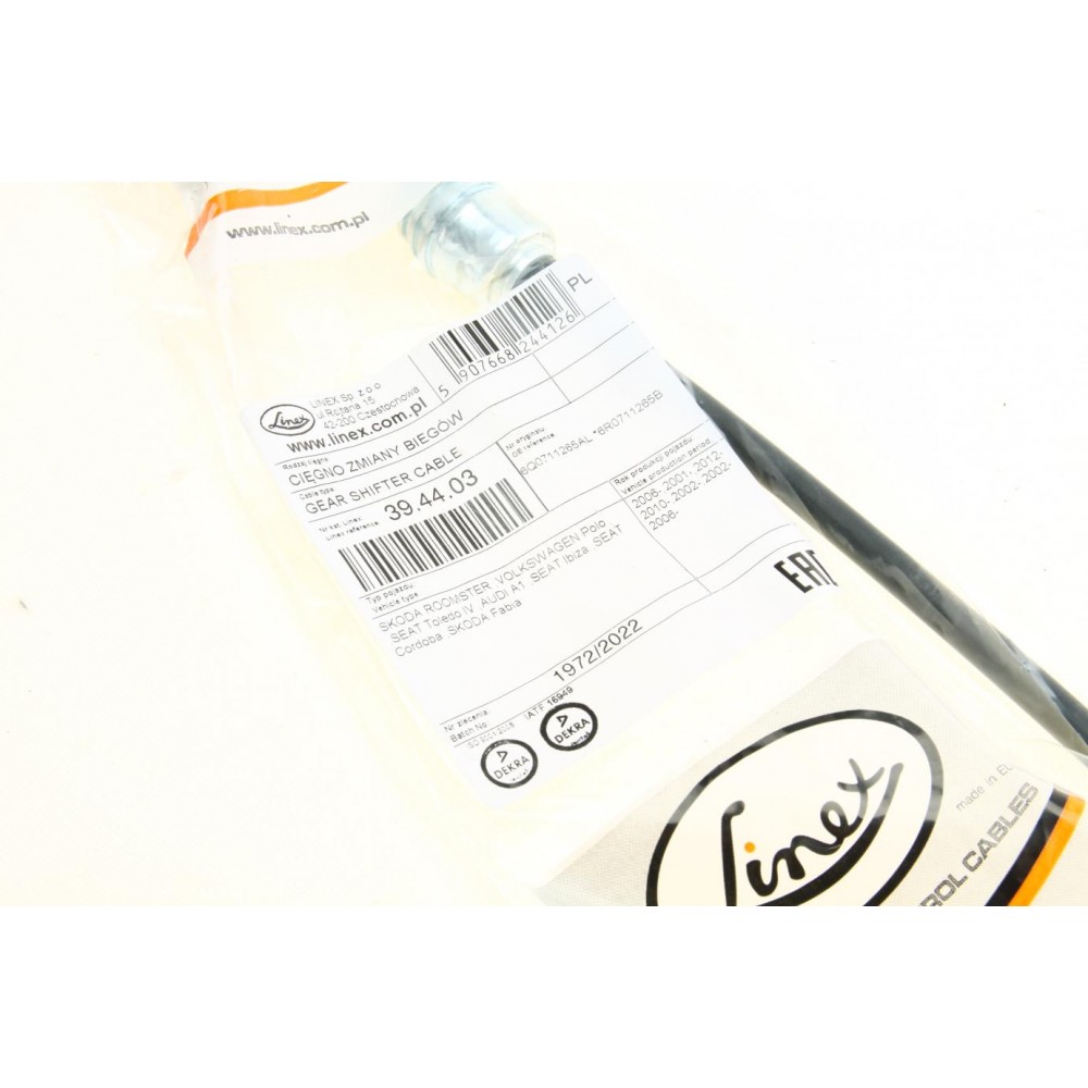 Трос куліси Audi A1/Skoda Fabia/Roomster/VW Polo 99- (1224mm)