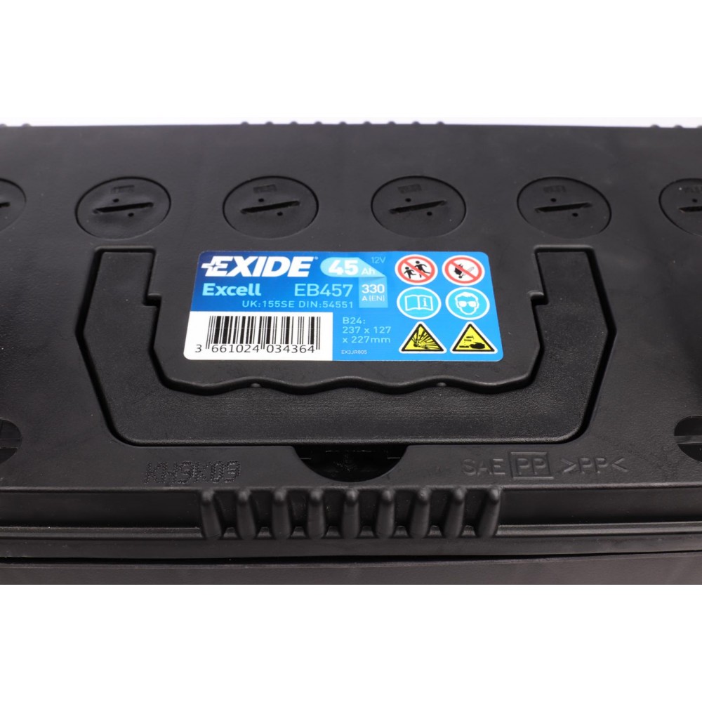 Акумуляторна батарея 45Ah/330A (235x127x226/+L/B00) Excell Азія
