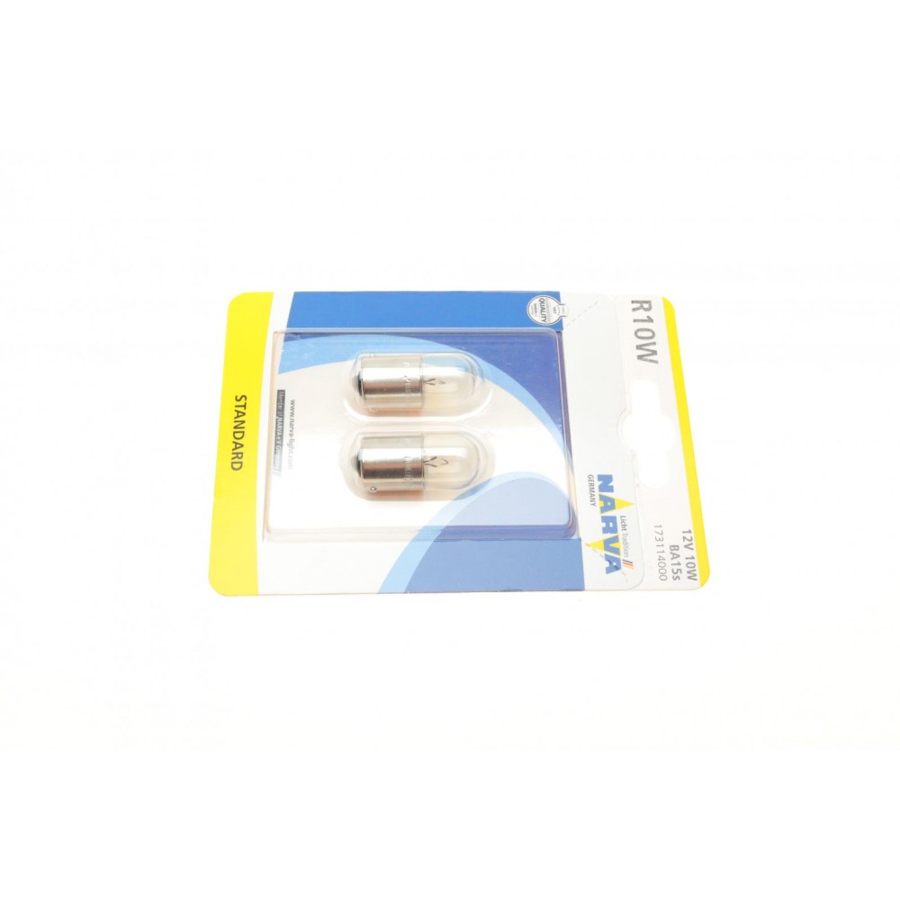 Автолампа R10W 12V 10W BA15s Standard (блістер/к-кт 2шт)