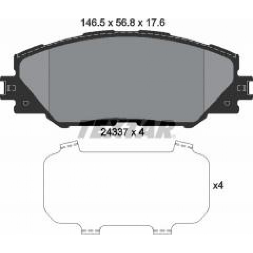 Колодки гальмівні (передні) Toyota RAV4 2.0-3.5/Prius 1.8 05- (Advics)