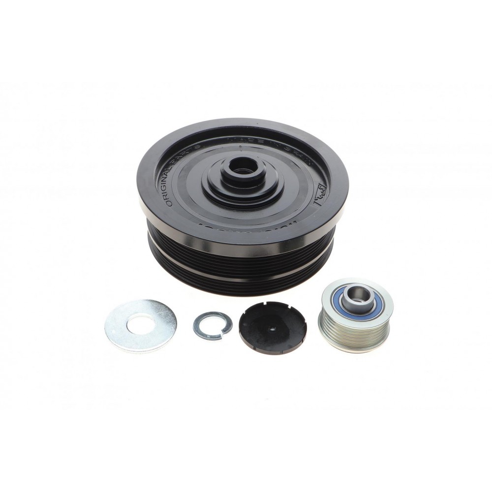 Шків колінвалу + шків генератора BMW 1/3/5/X3 2.0D 02- (4PK+6PK)