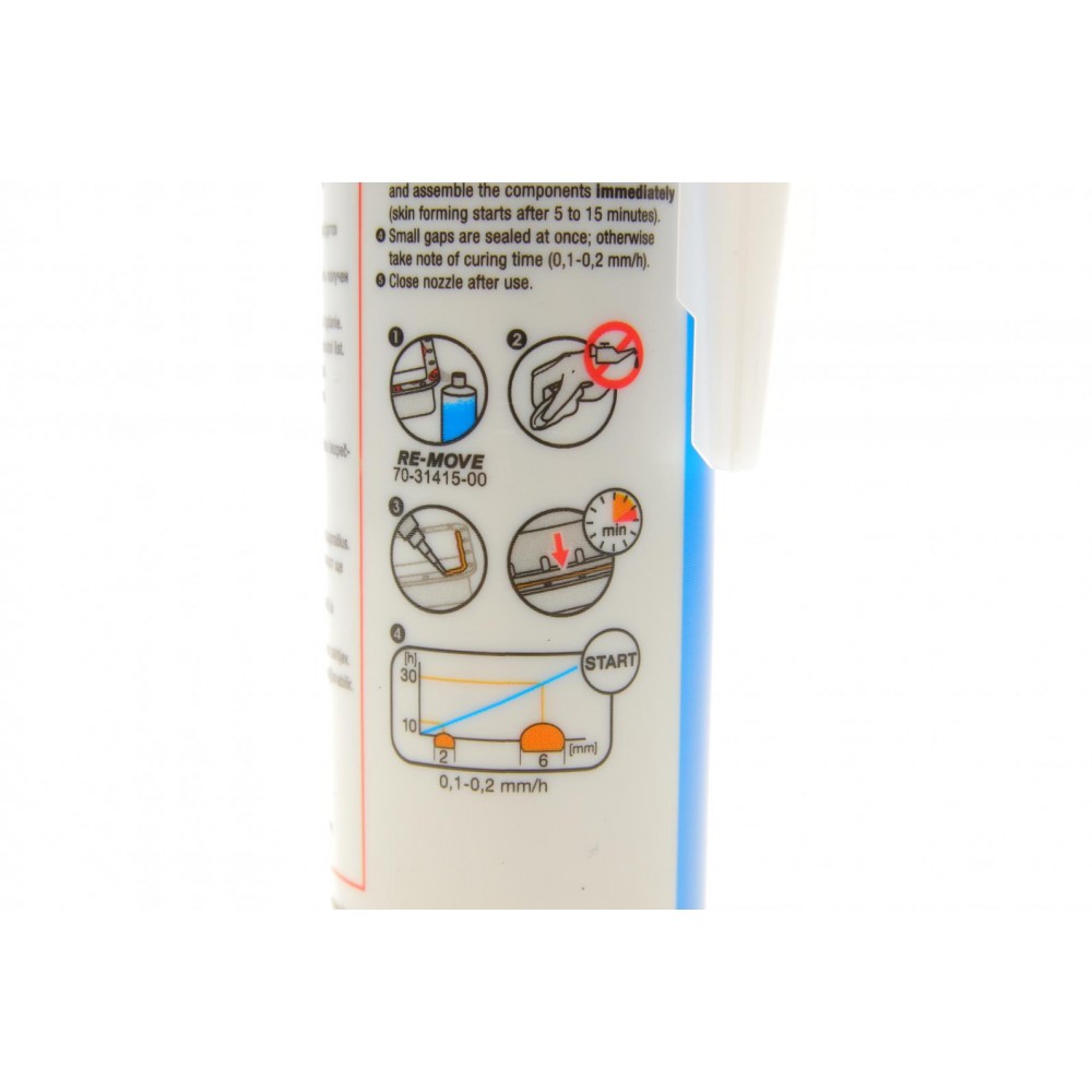 Герметик Reinzosil Tube -50°C +320°C, 310мл (антрацит)