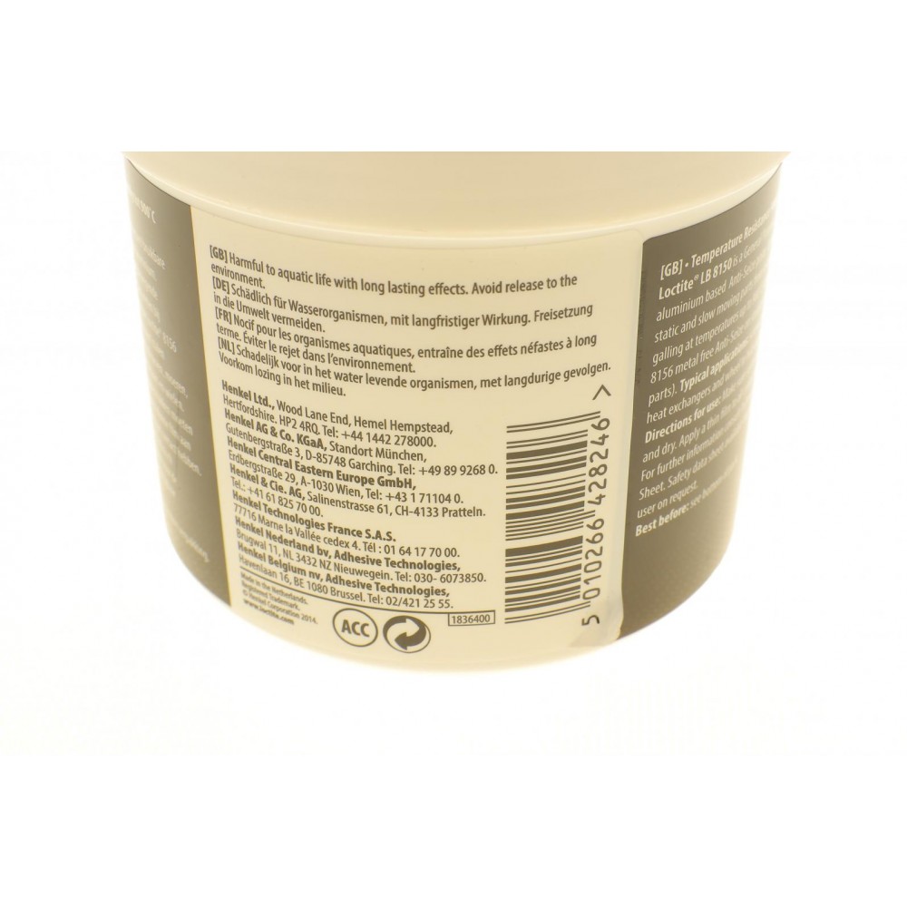 LOCTITE LB 8150, 500g Протизадирна змазка з графітом (до +900°С.) (замінено на 2900107)