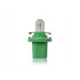 Автолампа 12V 2W B8.5d Green (в щиток приладів)