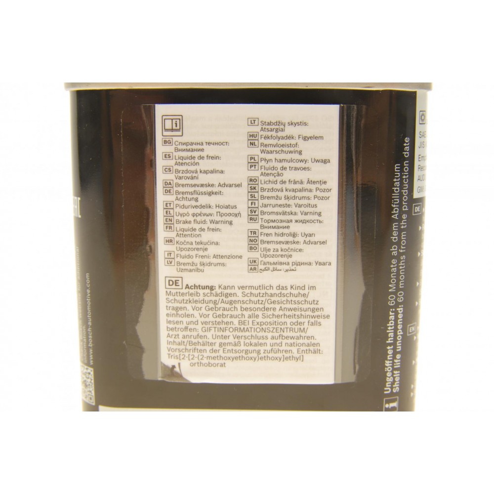 Рідина гальмівна DOT4 (0.5L) ENV4 (металева каністра)