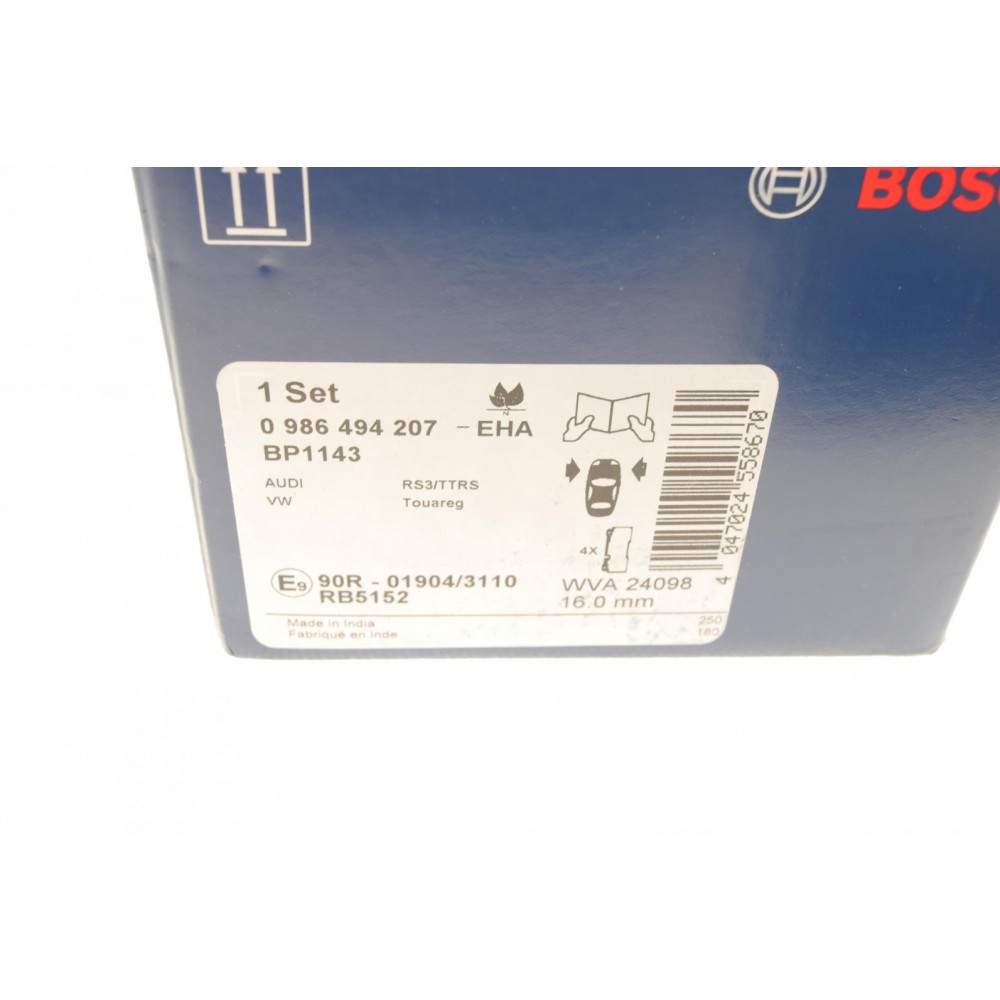 Колодки гальмівні (передні) VW Touareg 2.5-4.2 TDI/FSI 02- (Brembo)