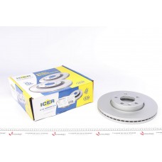 Диск гальмівний (передній) VW Touareg 02-10/T5/Multivan V 03-15 (308x29.6) (з покр.) (вентильований)