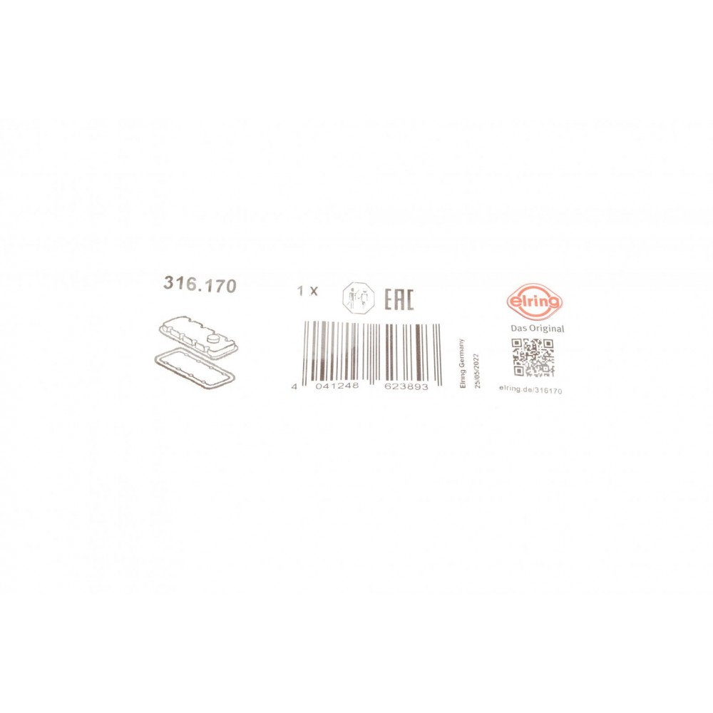 Прокладка кришки клапанів Toyota Auris/Corolla/Yaris 1.2-1.3 07-