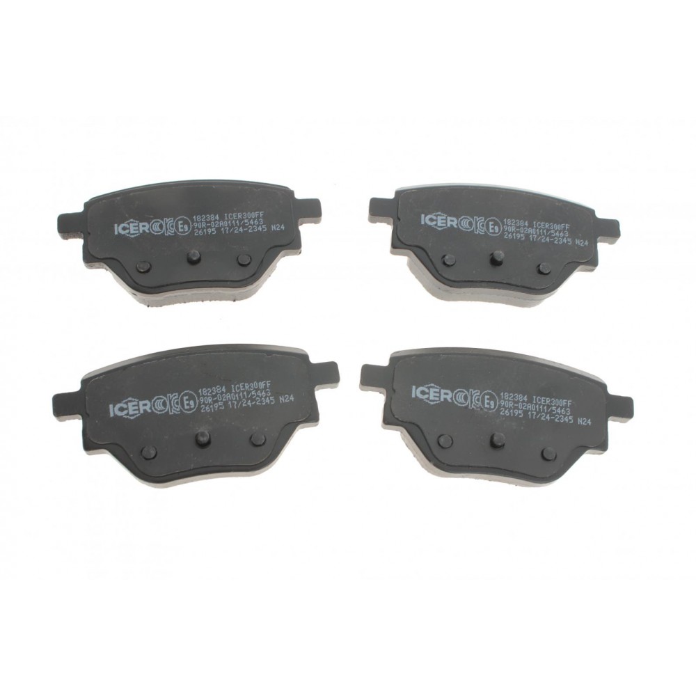 Колодки гальмівні (задні) Citroen C4 Cactus 14-/C-Elysee/Peugeot 301 12-/2008/Opel Corsa F 19-