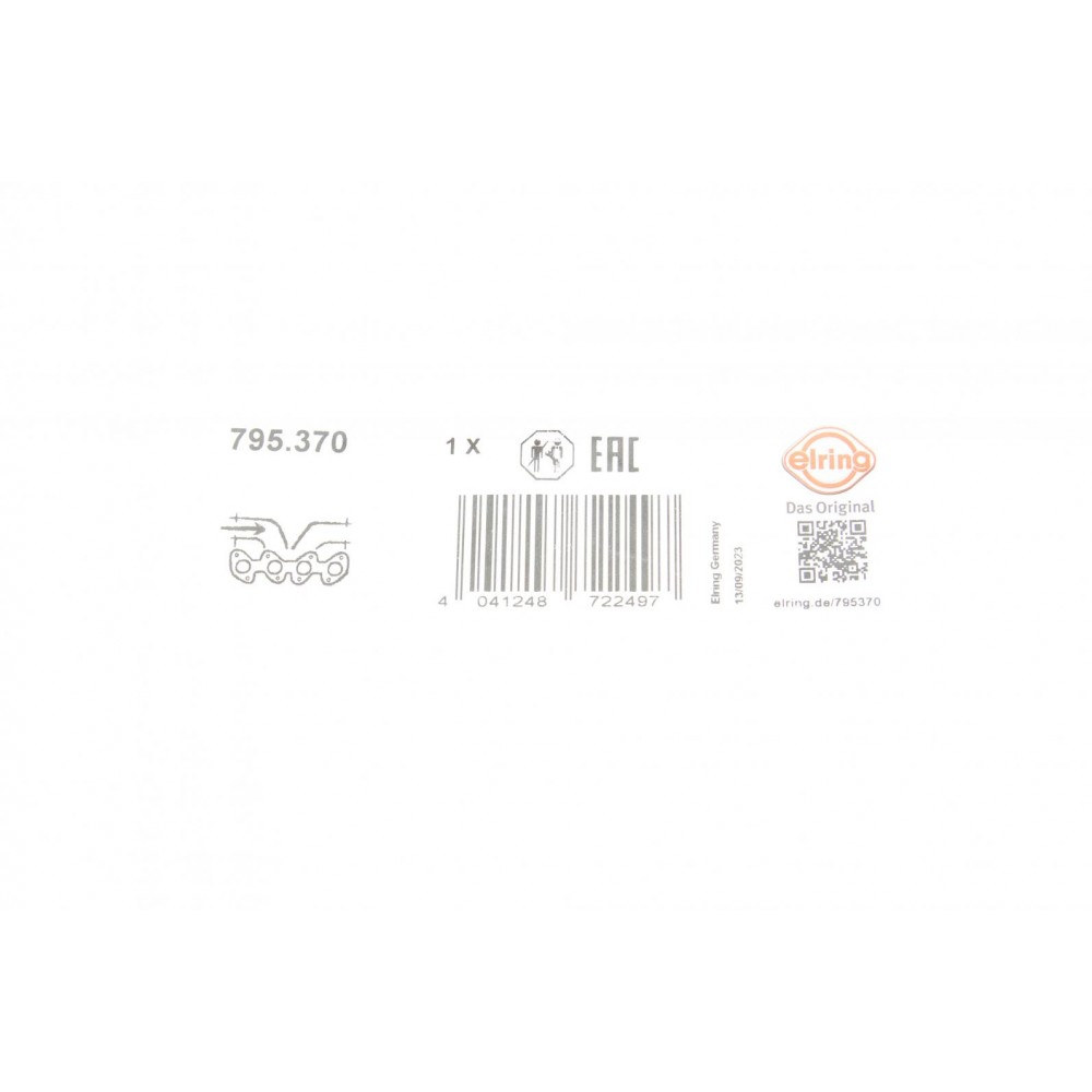 Прокладка колектора впускного Hyundai Sonata/ix55/Kia Sorento 3.3/3.8 05- (L)
