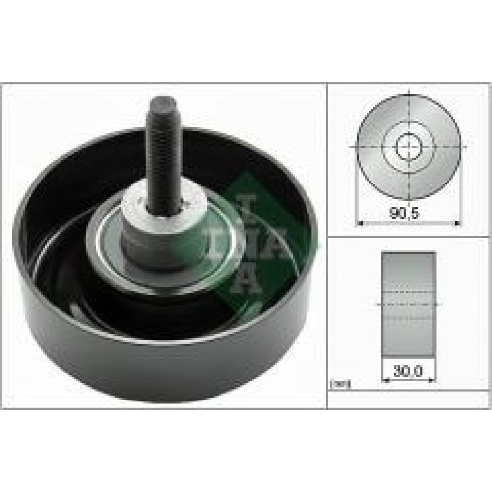 Ролик генератора Ford Connect 1.8D/TDCI 02- (+AC) (паразитний) (90.5x30)