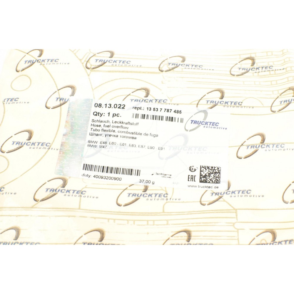 Шланг зливний BMW 3 (E46/E90)/5 (E39/E60) 98-10 M47 D20