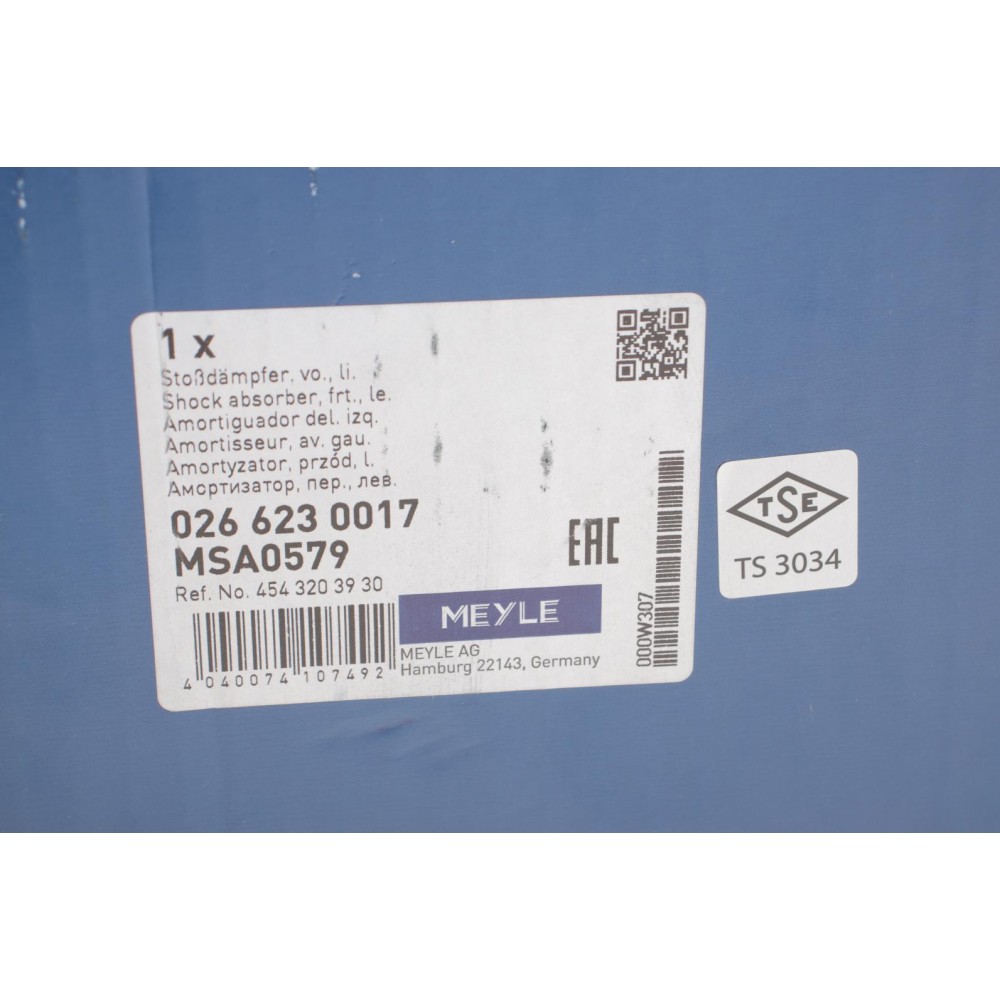 Амортизатор (передній) Smart Forfour 04-06/Mitsubishi Colt 04-12 (L)