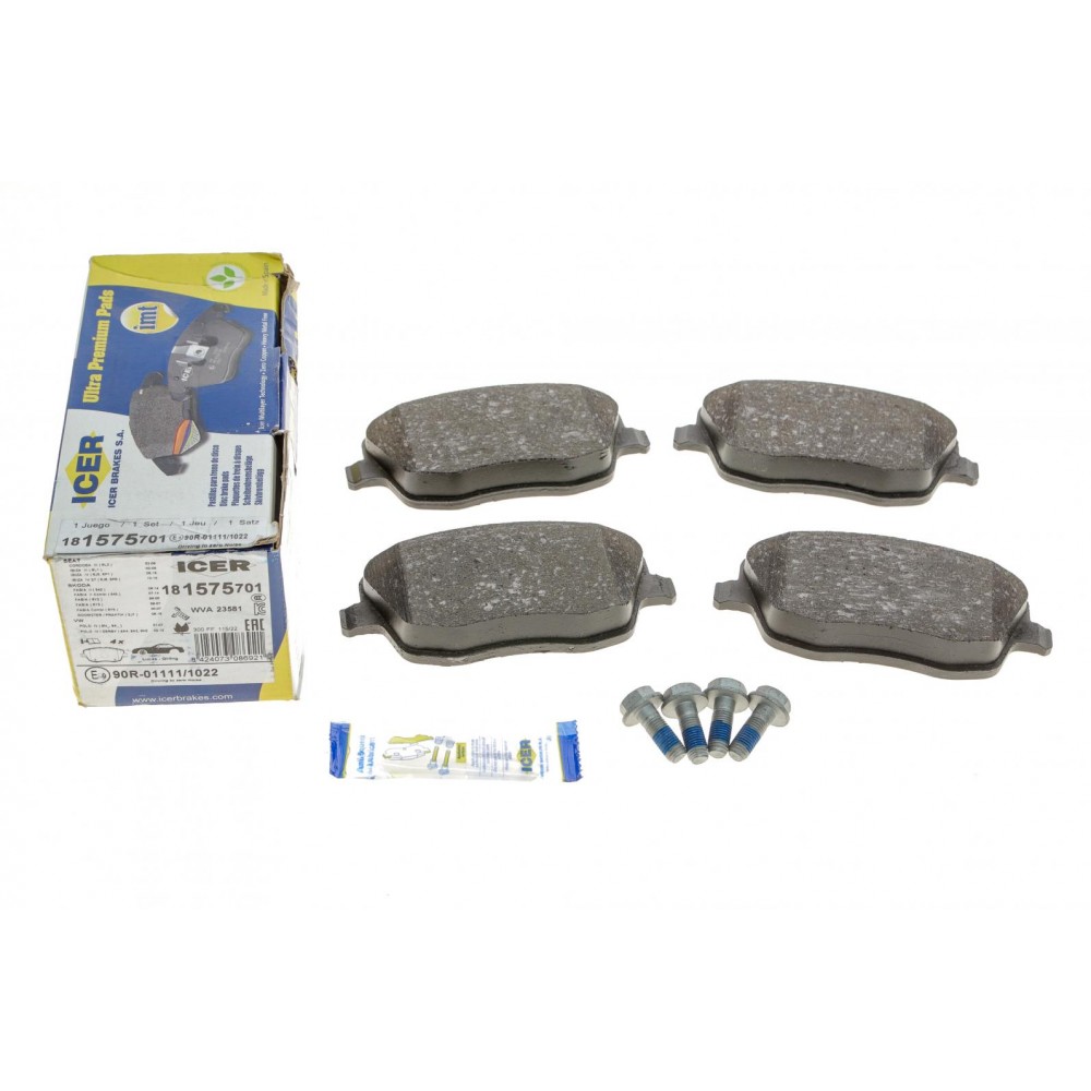 Колодки гальмівні (передні) Seat Cordoba/Ibiza IV/VW Polo/Skoda Fabia 99-15/Roomster 06-15