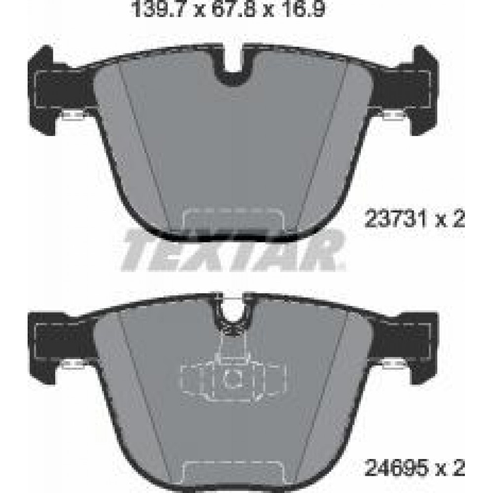 Колодки гальмівні (задні) BMW 5 (F07)/7 (F01-F04) 08- (Teves) Q+