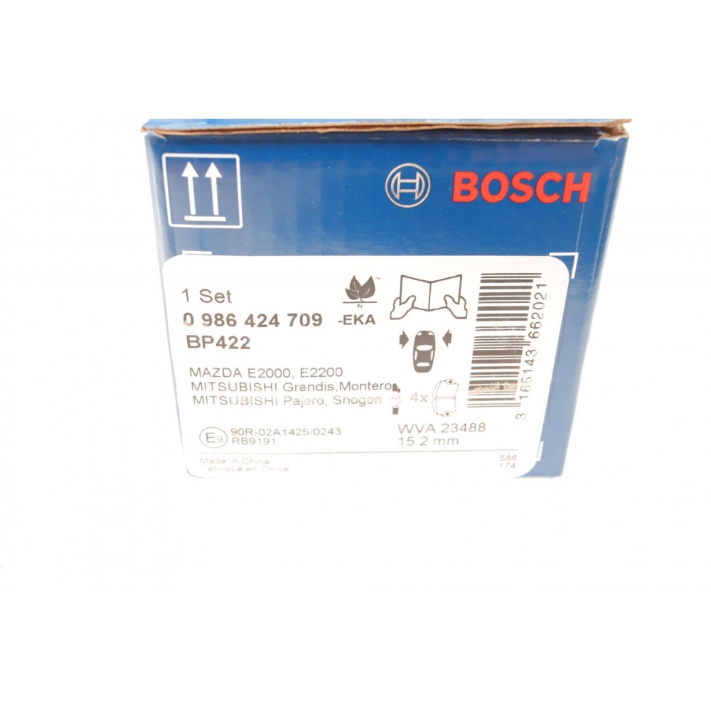 Колодки гальмівні (передні) Mitsubishi Grandis 04-11/Pajero II-IV 90-/Mazda E2000/2200 88-03