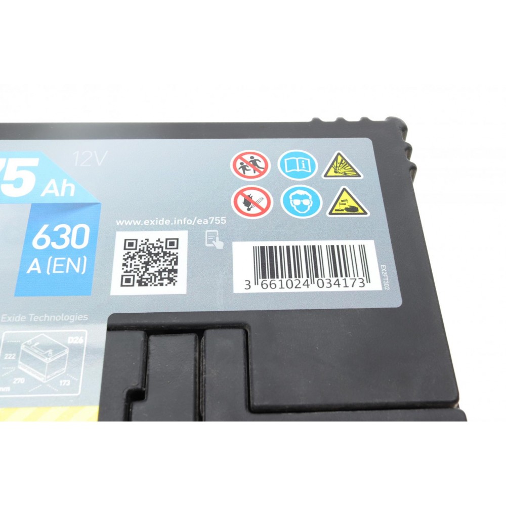 Акумуляторна батарея 75Ah/630A (270x173x222/+L/B01) Premium Азія