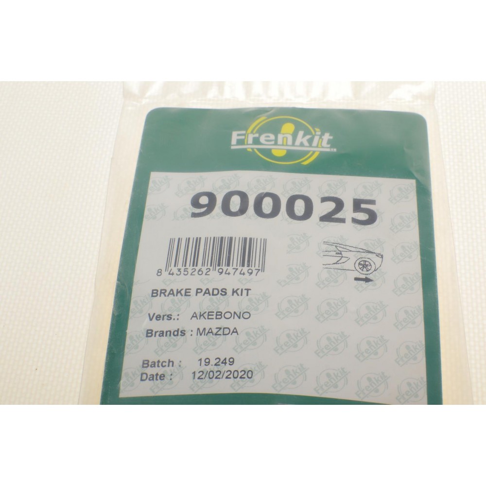 Планка супорта (заднього) прижимна (к-кт) Mazda 3 13- (Akebono)