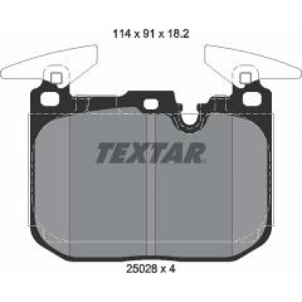 Колодки гальмівні (передні) BMW 1 (F20/F21)/ 3 (F30/F31/F34)/ i8 (I12) 11- (Brembo)
