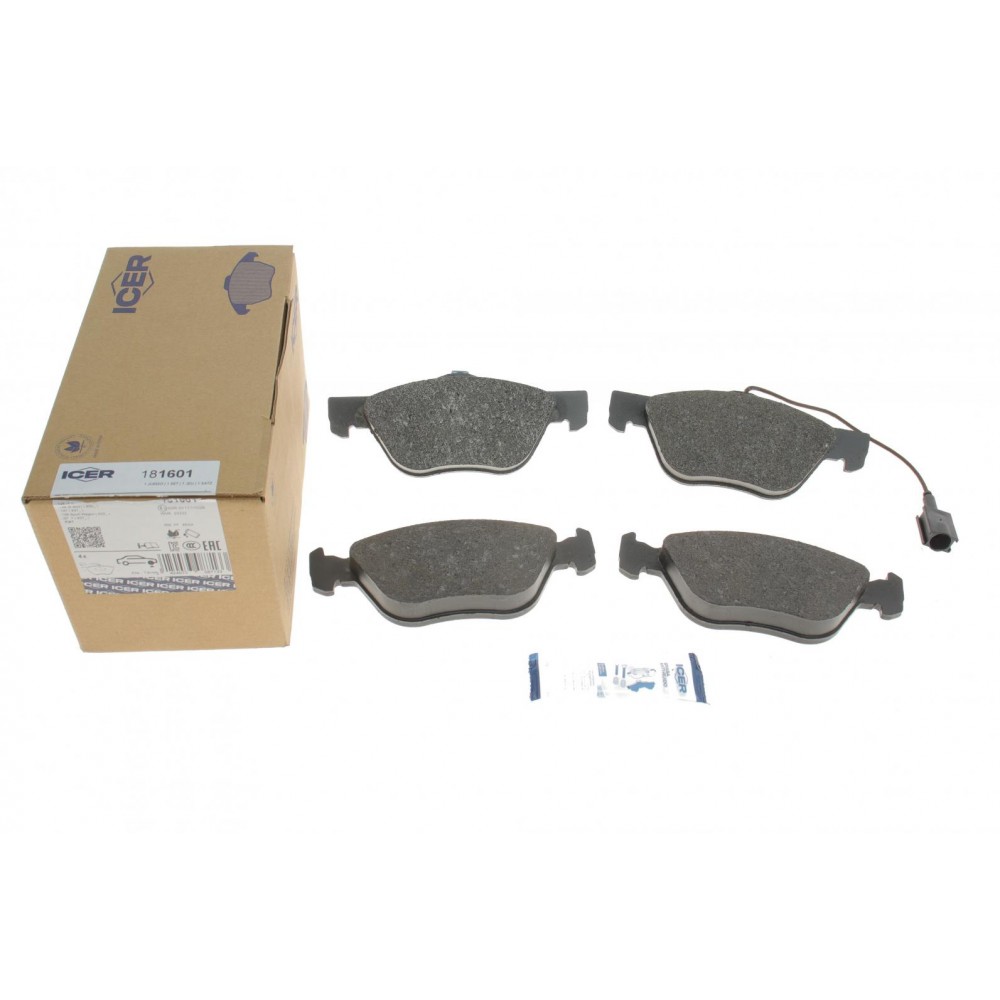 Колодки гальмівні (передні)  145/146/147/156/GT/Spider 95-10/Fiat Bravo 07-14 (+датчики)