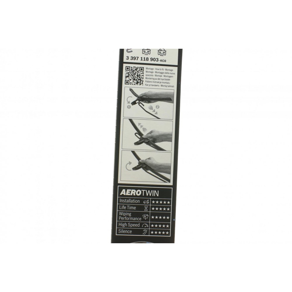 Щітки склоочисника (530/530mm) VW Passat 97-00/Peugeot 206 98-12/Renault Clio 98-
