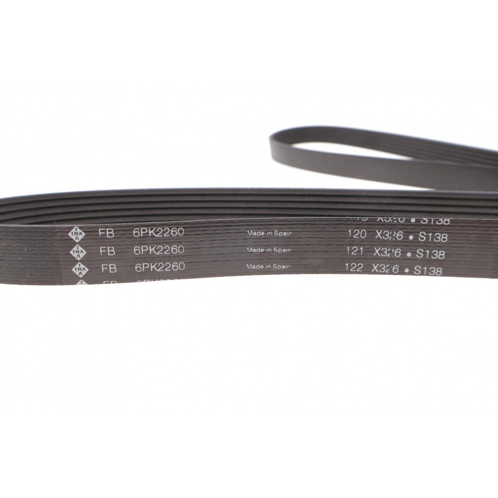 Ремінь генератора MB Sprinter CDI (-AC) (з обводним роликом) (6PK2260)