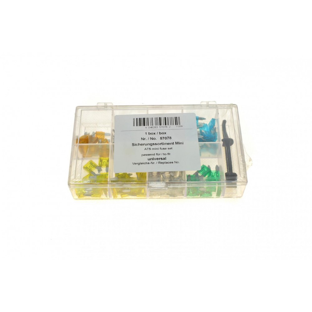 Комплект запобіжників (Міні) (5A/7.5A/10A/15A/20A/25A/30A) Box