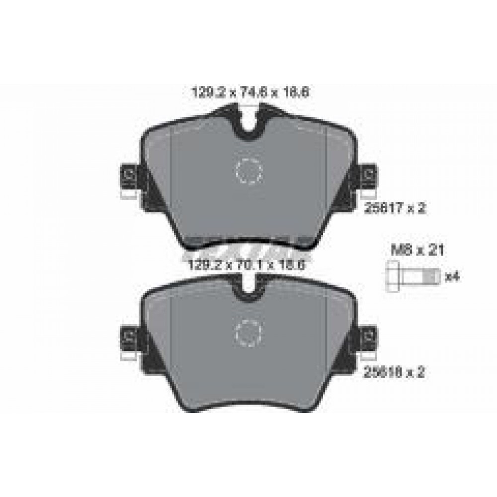 Колодки гальмівні (передні) BMW 5/X3/X5 13- (Lucas) Q+