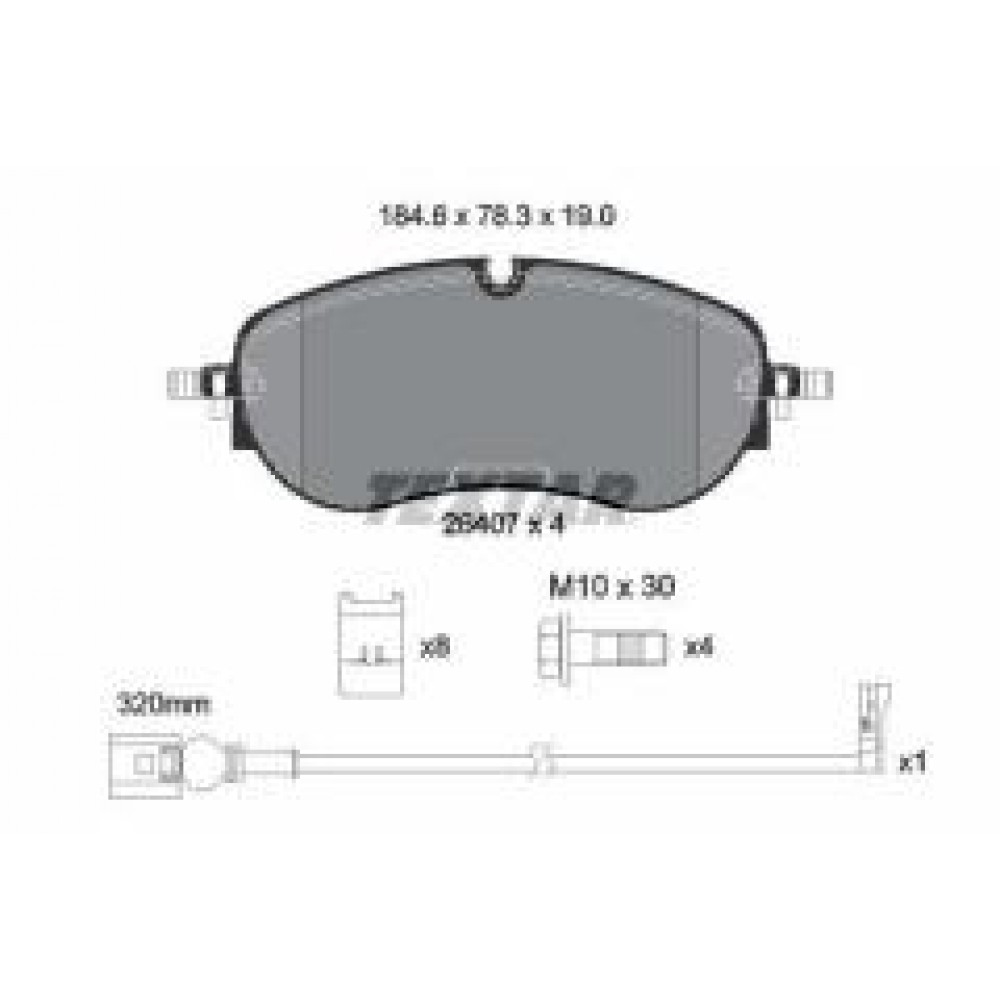 Колодки гальмівні (передні) Audi Q4/Skoda Enyaq/VW ID.4 20- (CBI) Q+