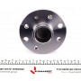 Підшипник маточини (задньої) Opel Combo 01- 4 отв.(+ABS)(к-кт)