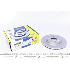Диск гальмівний (передній) Renault Kangoo 97-/Clio 91-/Megane 95-03/Logan 04-(259x20.6)(з покр)(вент)
