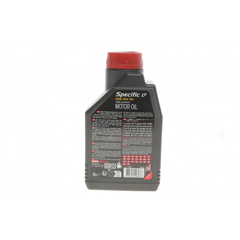 Олива 5W30 Specific 17 (1L) RN 17 (109840) заміна на 814101