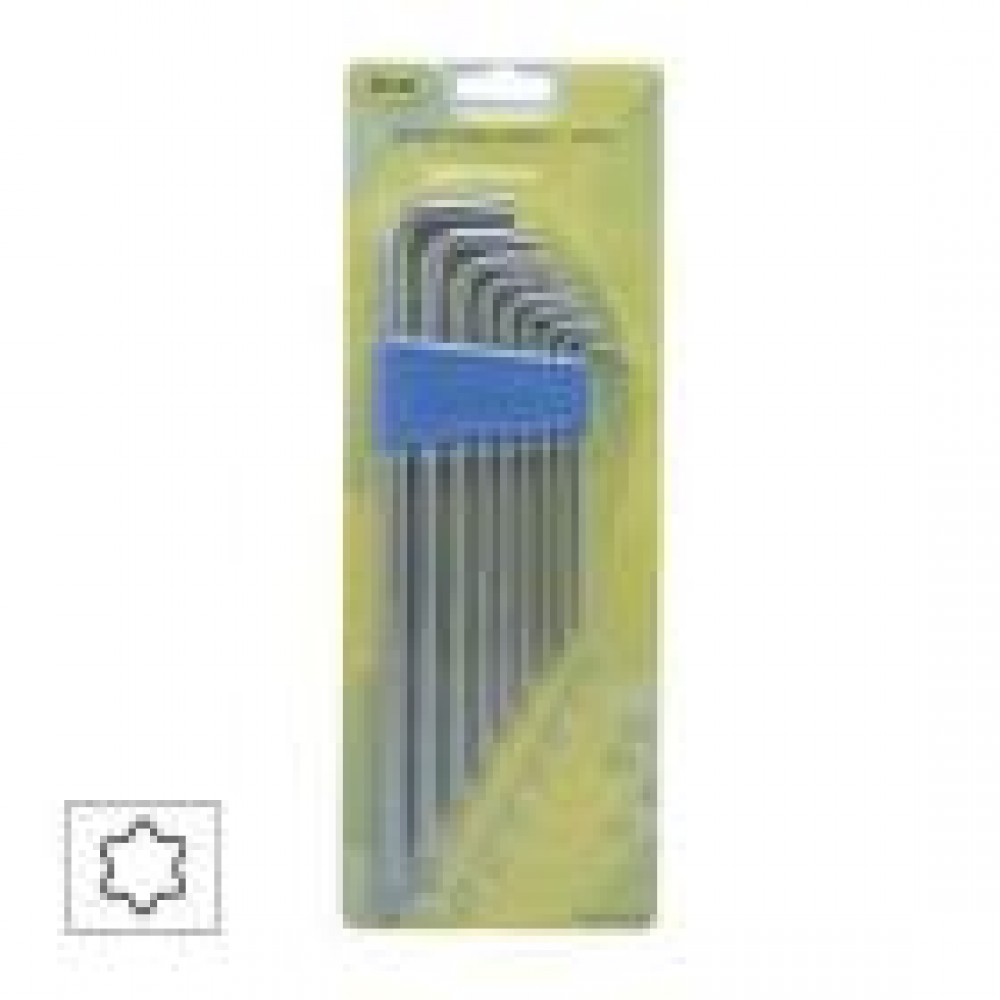 Набір ключів Г-под. Torx з отвором T10-T50