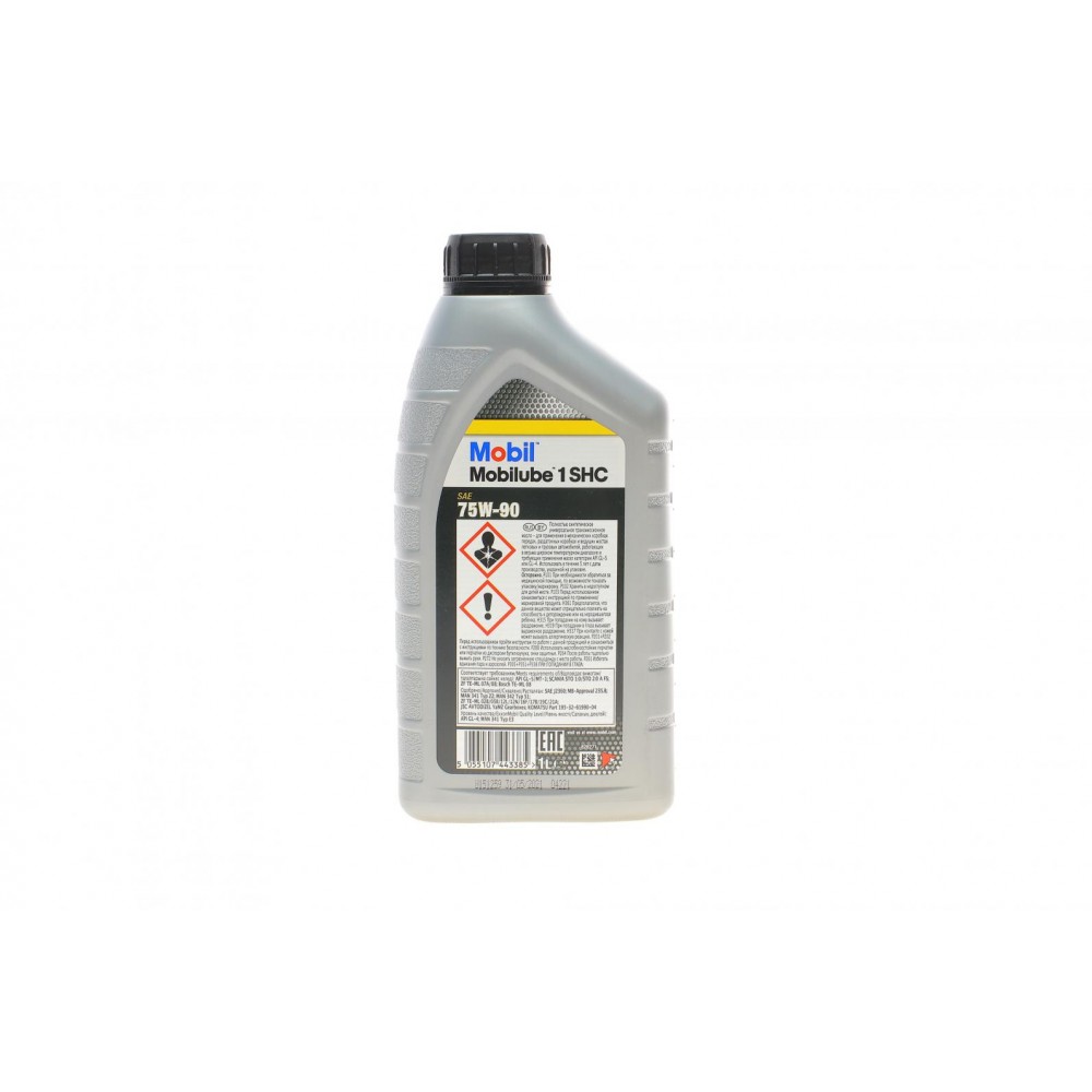 Олива 75W90 Mobilube 1 SHC (1L) (ZF TE-ML 02B/12L/12N/16F/17B/19C/ 07A/R. Bosch AS TE-ML 08/SAE J)