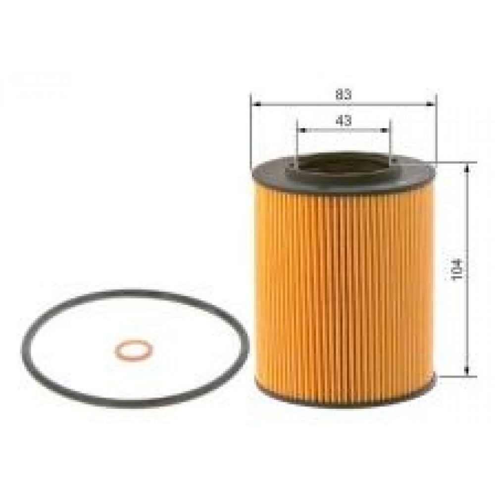 Фільтр масляний BMW 5 (E39/E60/E61)/ 7 (E38/E65/E66/E67) 2.0-3.0 91-08 (M50/M52/M54) знято з постачання