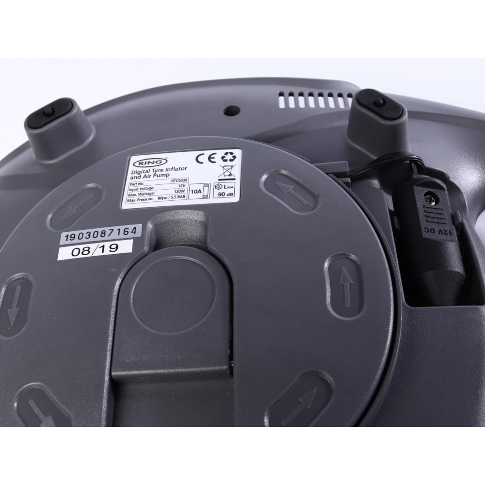 Компресор автомобільний 12V/120W (авто вимк./ Ліхтар LED/цифровий манометр) (замінено на RTC5500)
