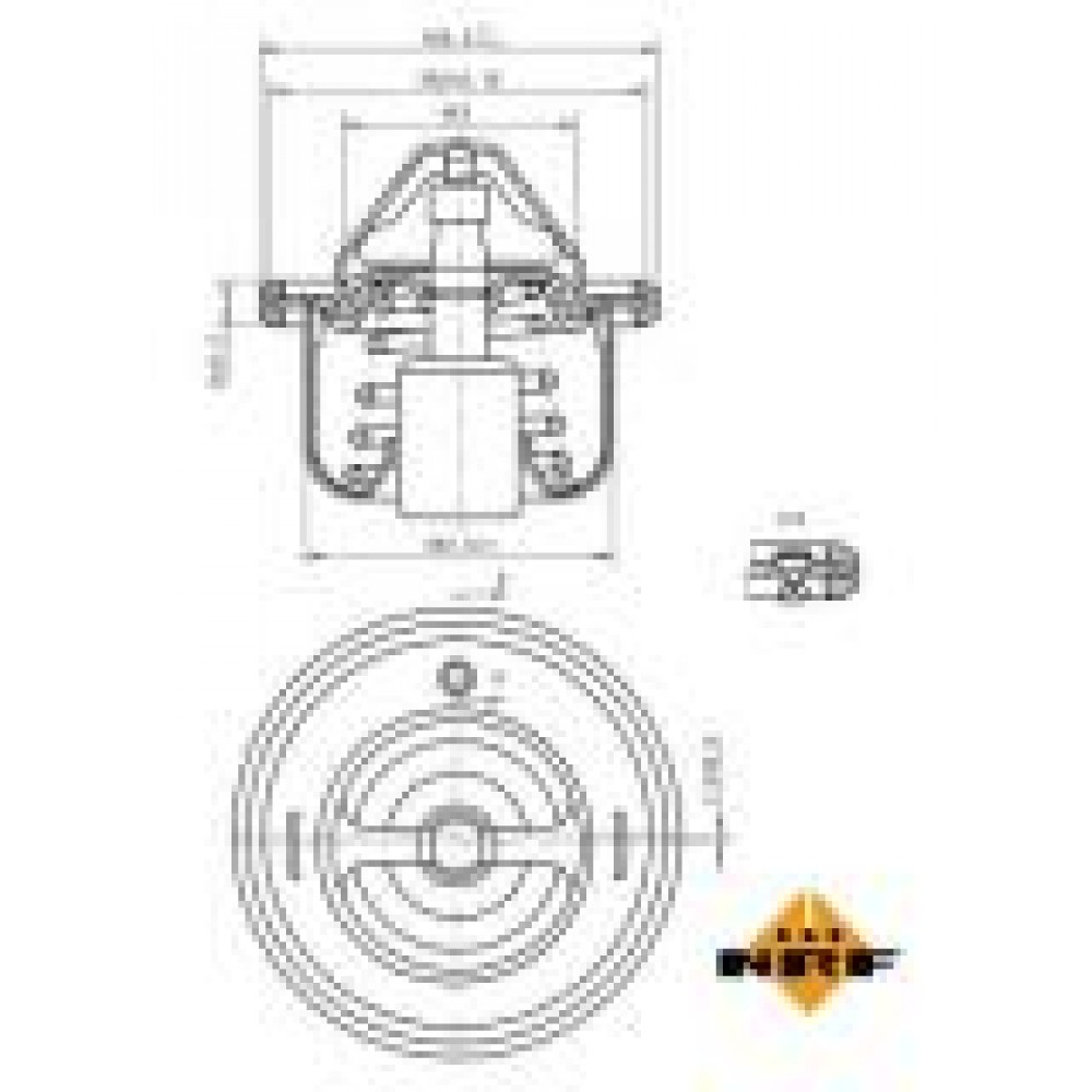 Термостат Fiat Sedici 1.6 16V 06-14/Suzuki Grand Vitara 1.6-2.4 98- (82°)