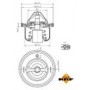 Термостат Fiat Sedici 1.6 16V 06-14/Suzuki Grand Vitara 1.6-2.4 98- (82°)
