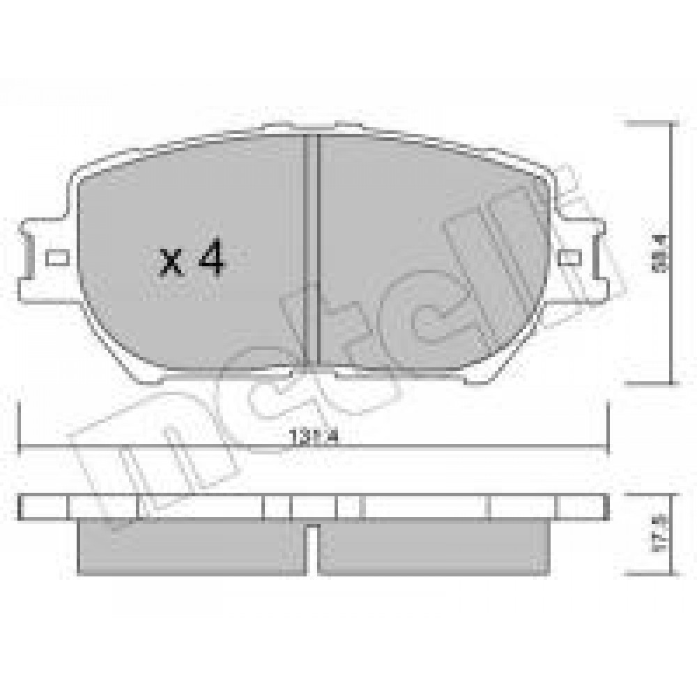 Колодки гальмівні (передні) Toyota Camry 01-11/Solara 03-08/Lexus GS 05-11/IS III 13-