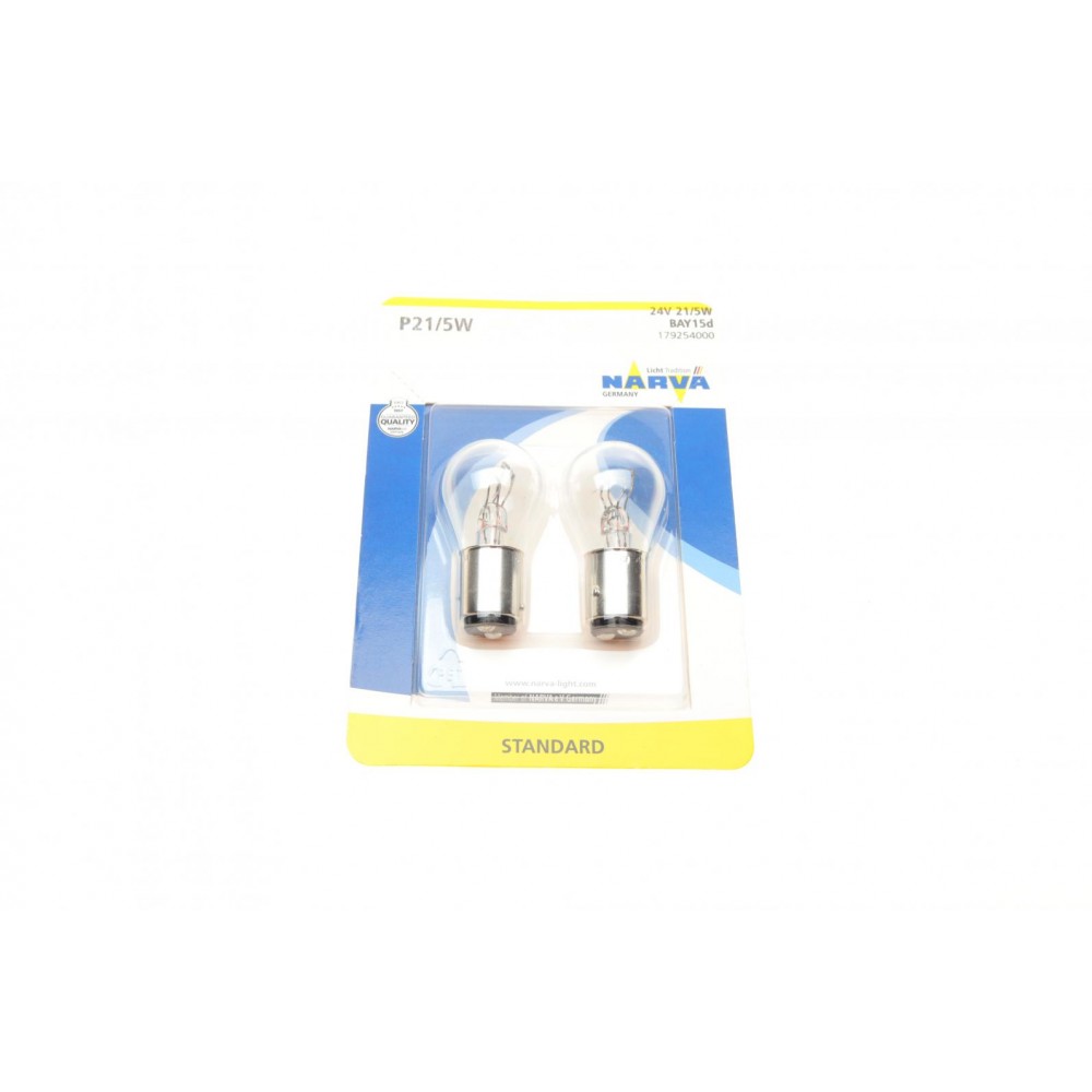 Автолампа P21/5W 24V 21/5W BAY15d Standard (блістер/к-кт 2шт)
