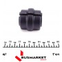 Втулка стабілізатора (переднього) Peugeot 307/308 1.6-2.0 16V (d=21mm)