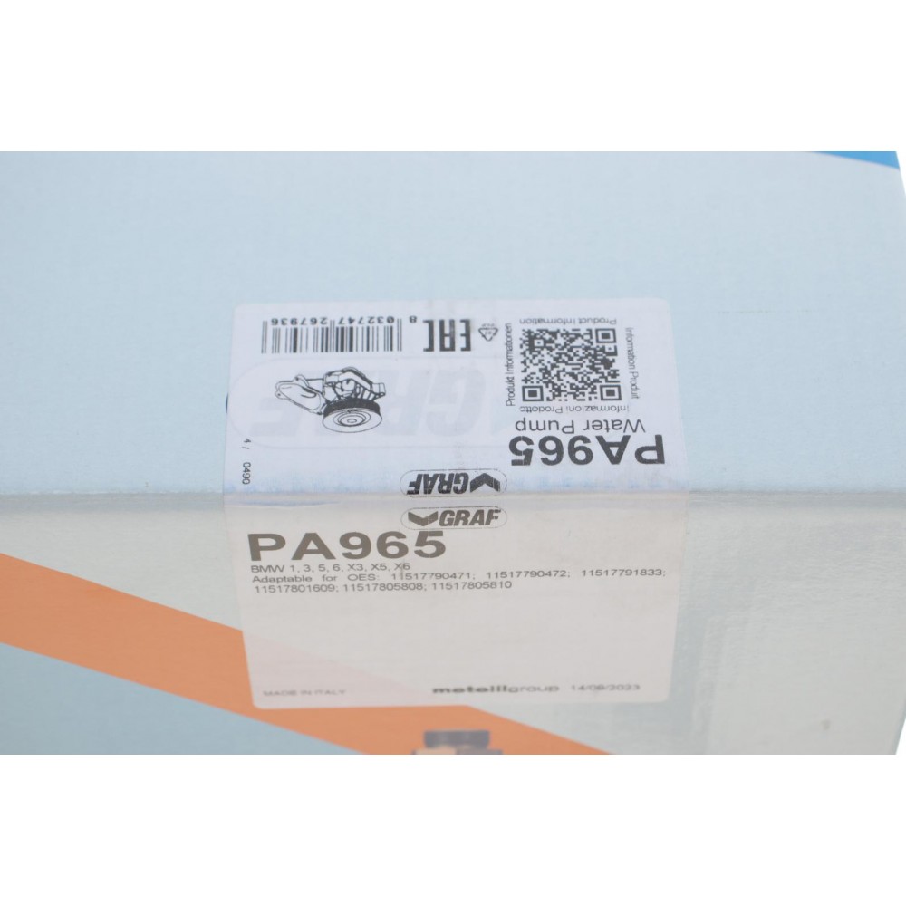 Помпа води BMW 1/3/5/6/X3/X5/X6 2.0d/2.5d/3.0d/xDrive 01-13 (R/B) (7 лоп.) (6 кан.)