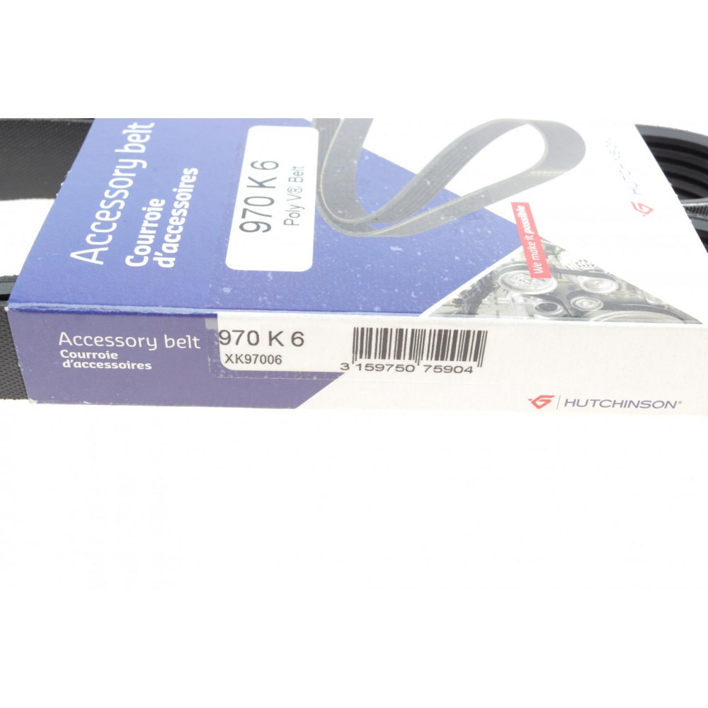 Ремінь генератора Mazda 6 2.5 13-/Toyota Corolla 1.4 D 04-14 (6PK970)