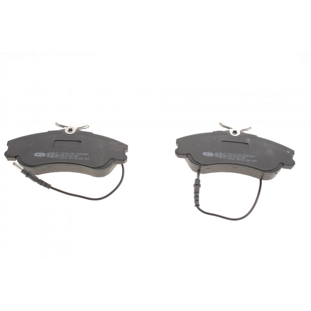 Колодки гальмівні (передні) Citroen Berlingo 96-11/Xsara/Peugeot 306 93-05/Partner 96-15 (+датчики)