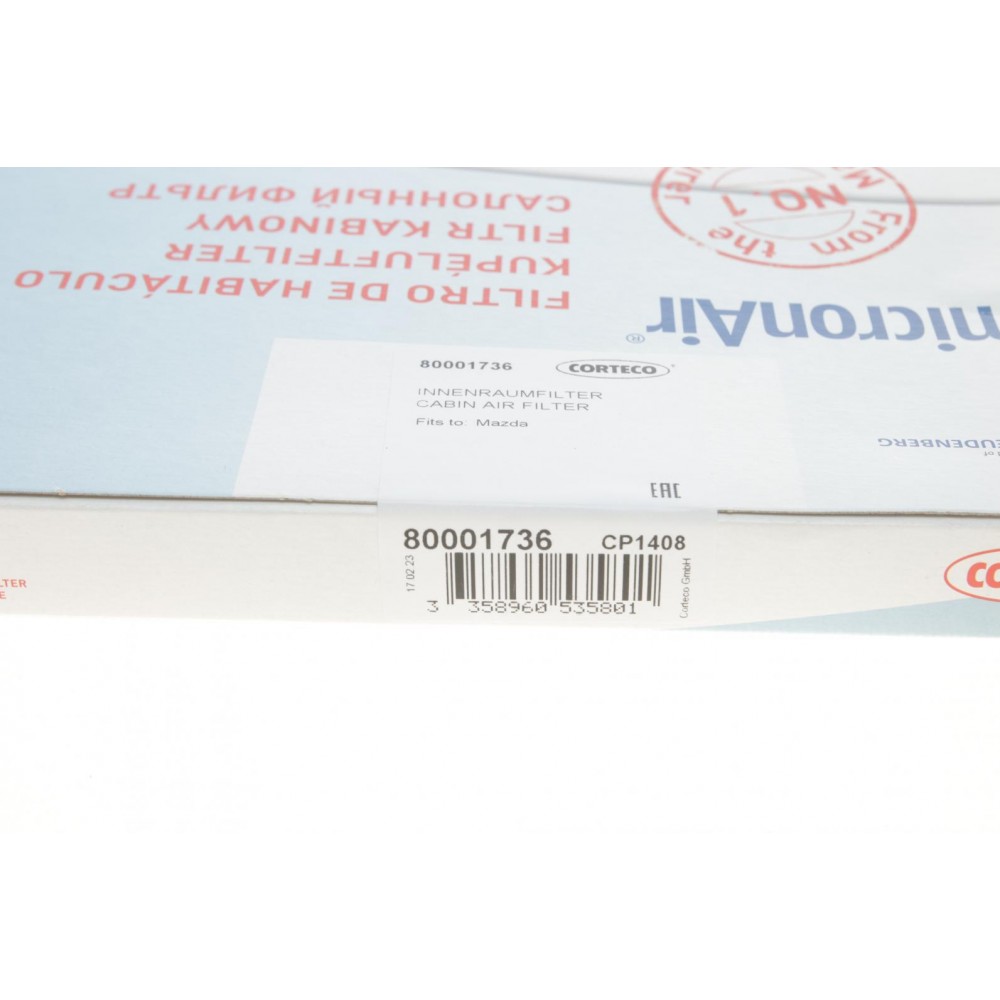 Фільтр салону Mazda 3 1.6-2.2 MZR 08-14 (к-кт 2 шт.)