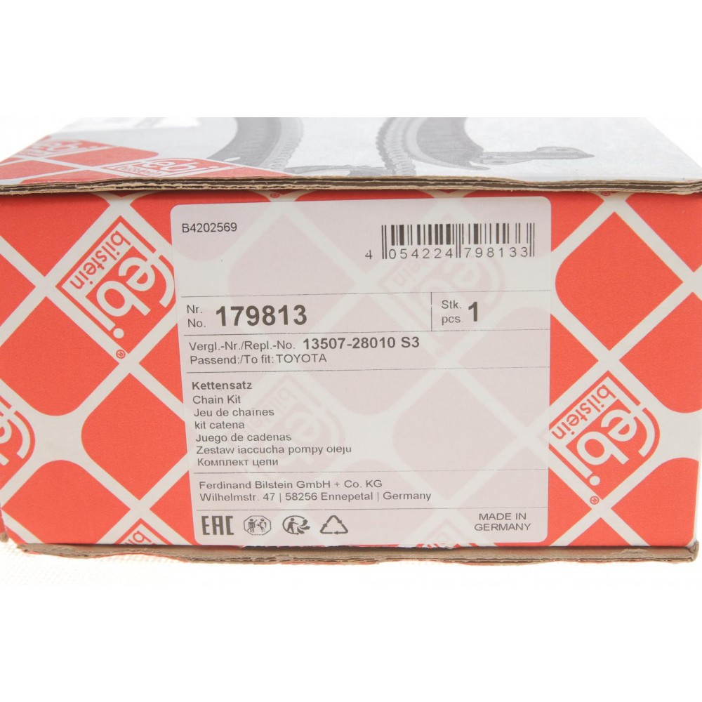 Комплект ланцюга насосу масляного Toyota Camry/Rav4 2.0/2.4/3.0 00-13