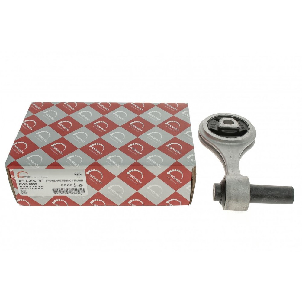 Подушка двигуна (задня/нижня) Fiat Doblo 10- (косточка)