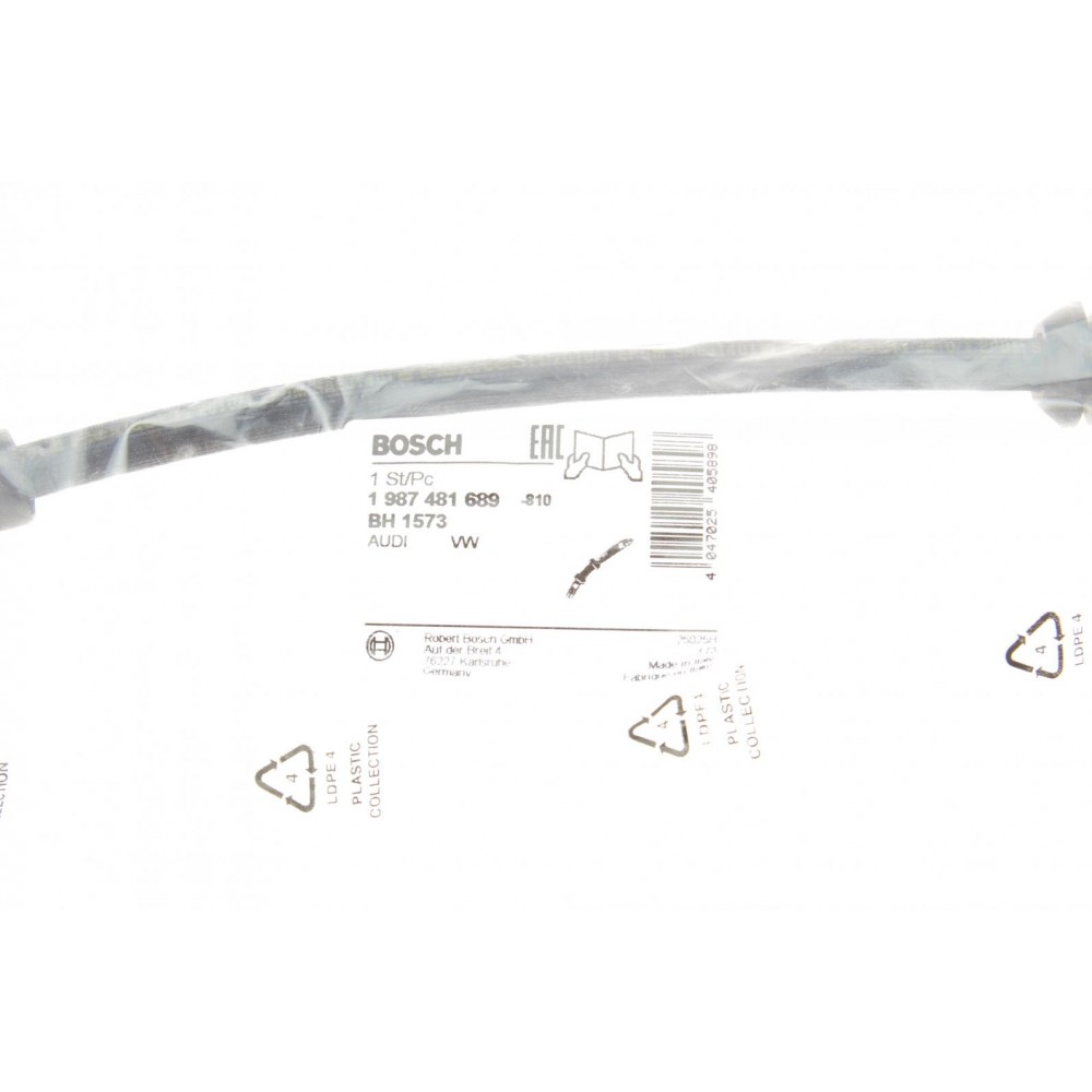 Шланг гальмівний (передній) Audi A6/A7 10- (L=670mm)