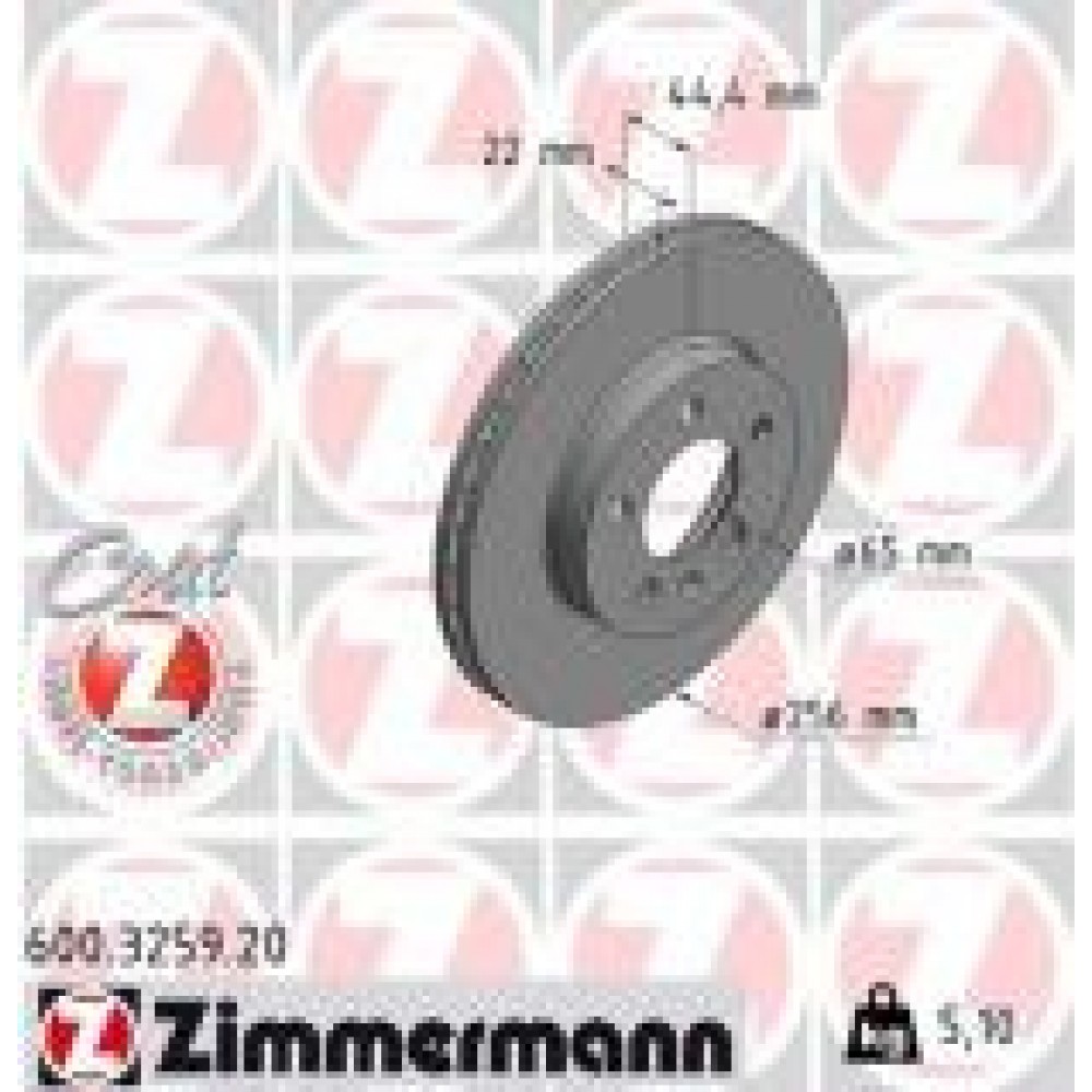 Диск гальмівний (передній) Audi A1/Seat Ibiza/VW Polo 17- (256x22) (з покриттям) (вентильований)
