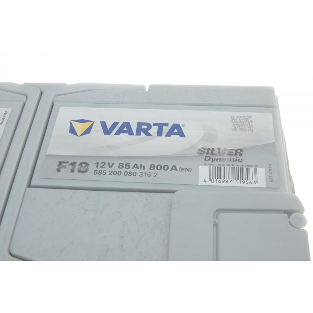 Акумуляторна батарея 85Ah/800A (315x175x175/+R/B13) Silver Dynamic F18